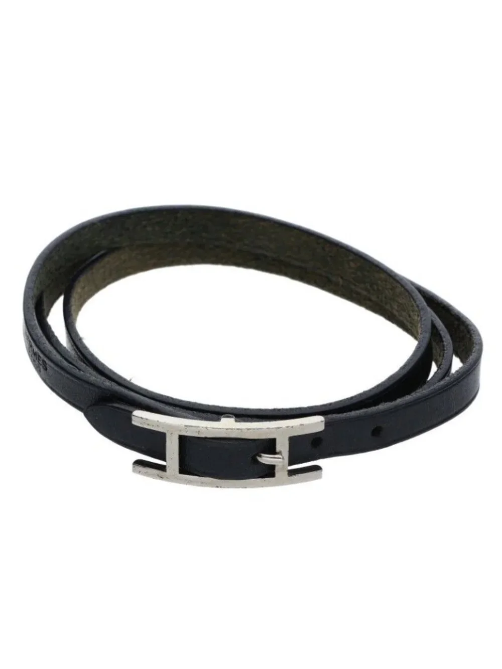 Hermes Hapi 3 Leather Bracelet